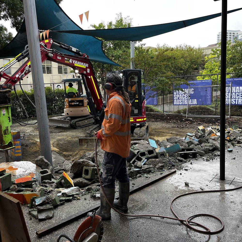 Dynamic Spaces Australia site excavation and demolition works